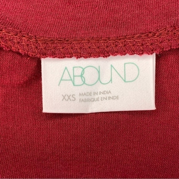 NEW Abound XXS Burgundy Red Long Sleeve Stretch 00 Casual - Picture 6 of 8